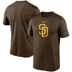 Nike Men's Brown San Diego Padres Large Logo Legend Performance T-Shirt