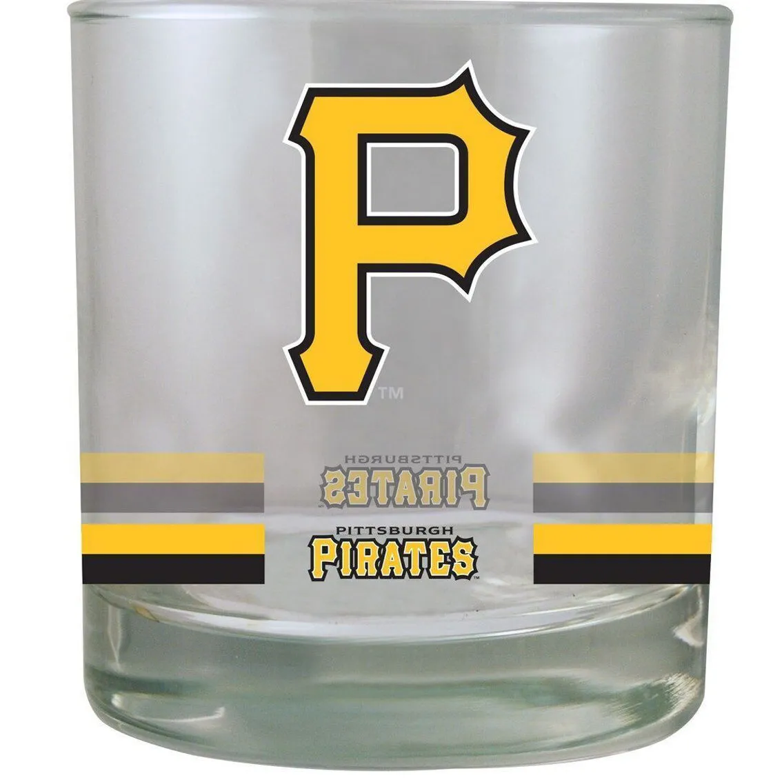 The Memory Company Pittsburgh Pirates Banded Rocks Glass 2 The Memory Company Pittsburgh Pirates Banded Rocks Glass