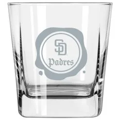 Logo Brands San Diego Padres 14oz. Frost Stamp Old Fashioned Glass