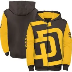 Outerstuff Youth Brown San Diego Padres Er Board Full-Zip Hoodie